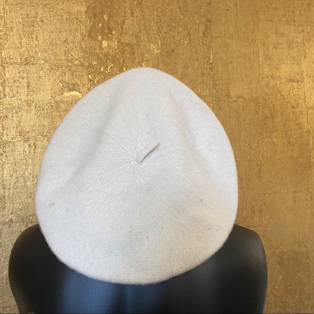NEW! Croft & Barrow ivory 100% wool beret hat